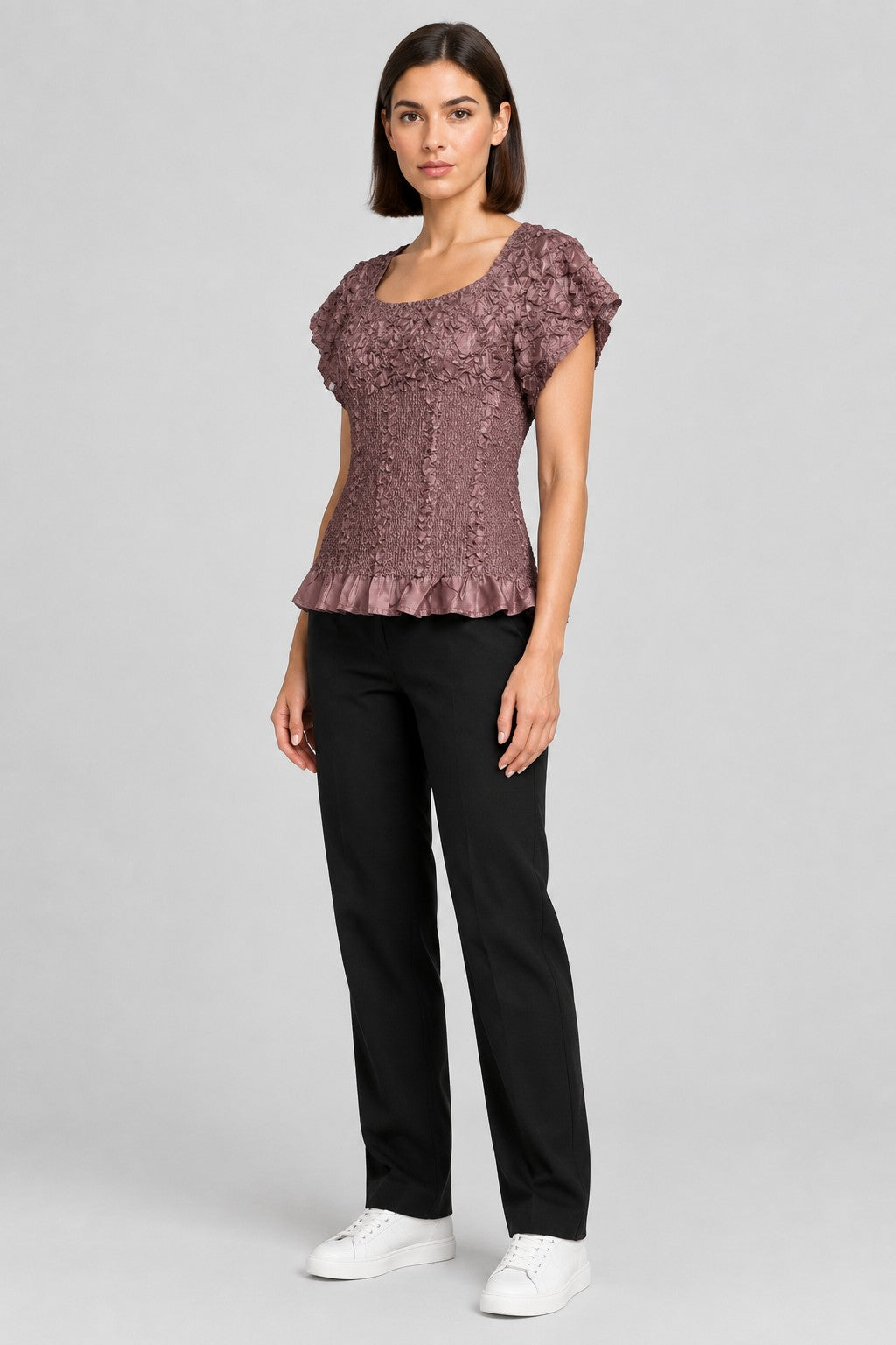 Kriss Damen Top Lila Größe M/L