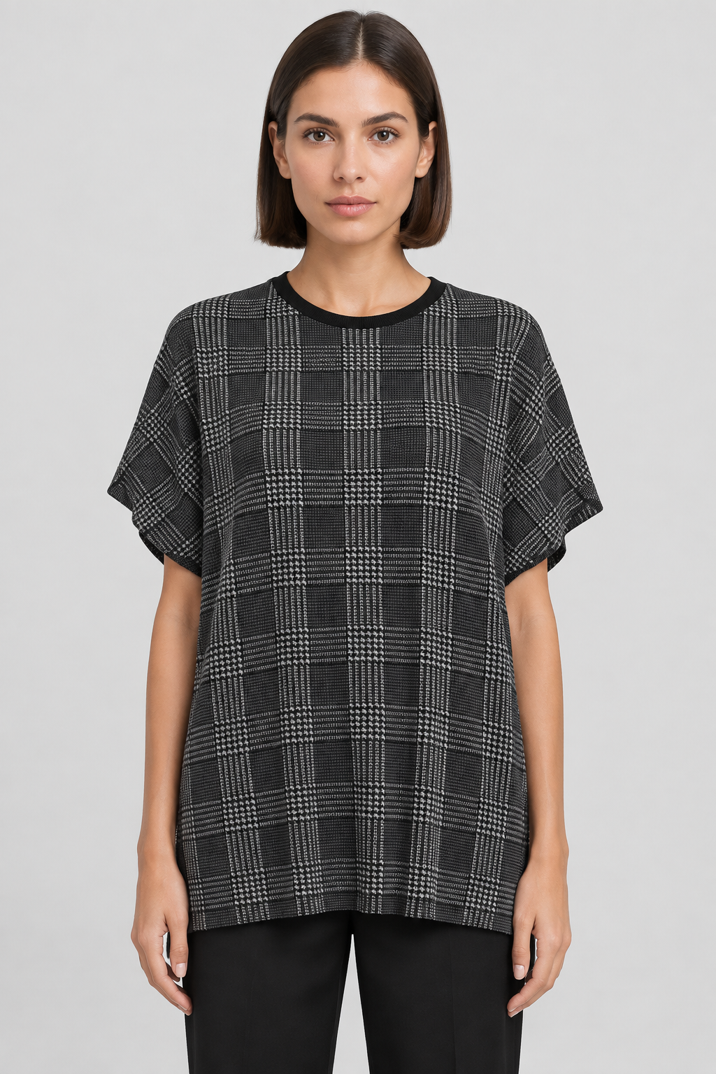 Lauren Ralph Lauren Damen Top Schwarz Weiß Größe XL