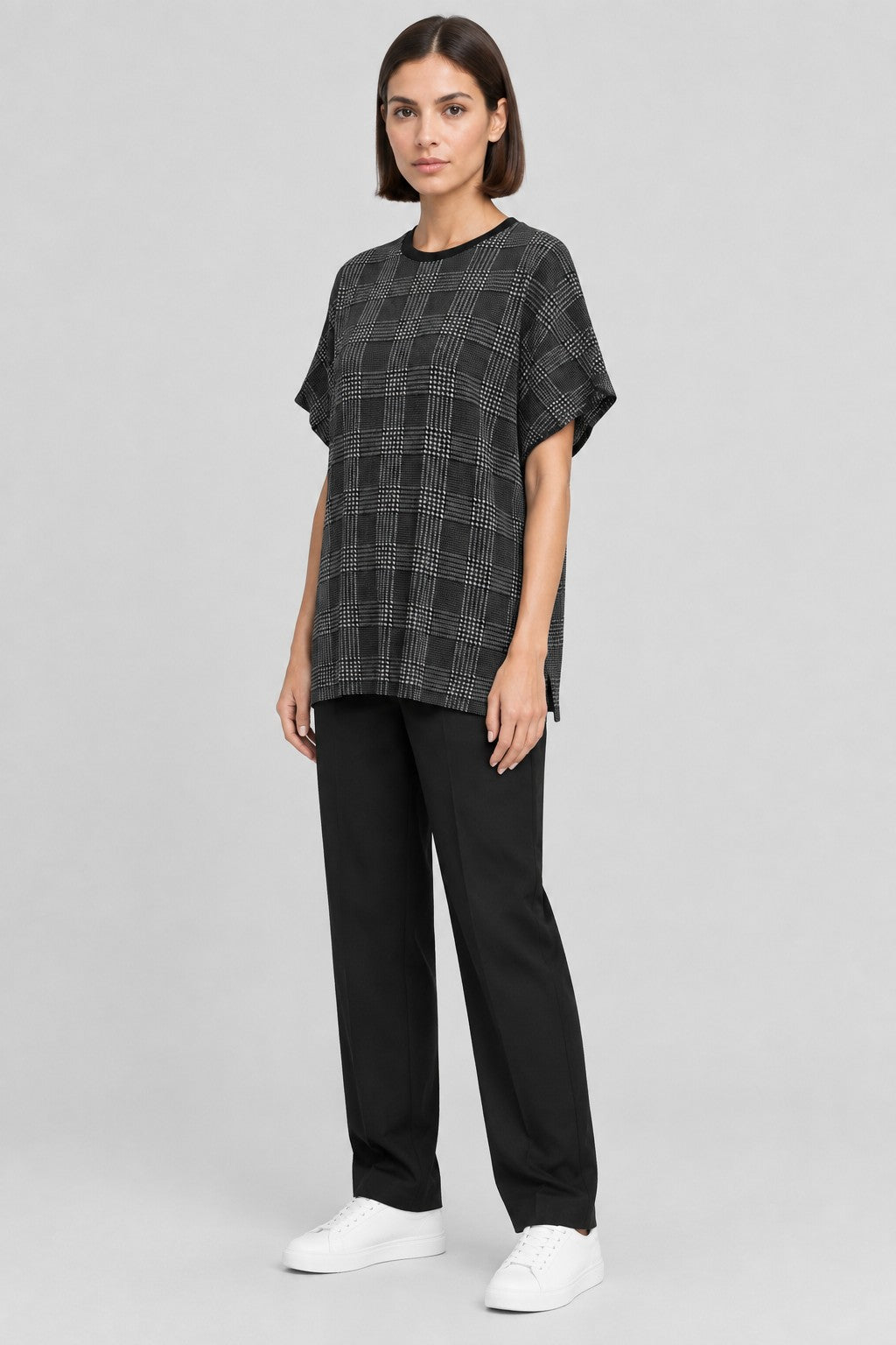 Lauren Ralph Lauren Damen Top Schwarz Weiß Größe XL