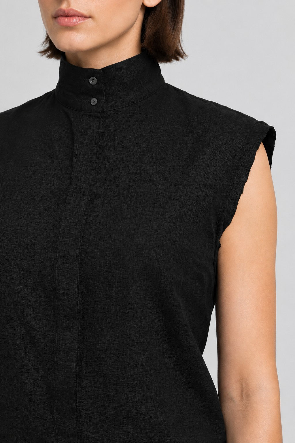 Massimo Dutti Damen Top Schwarz Größe XS