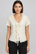 Pieces Damen Top Beige Größe M