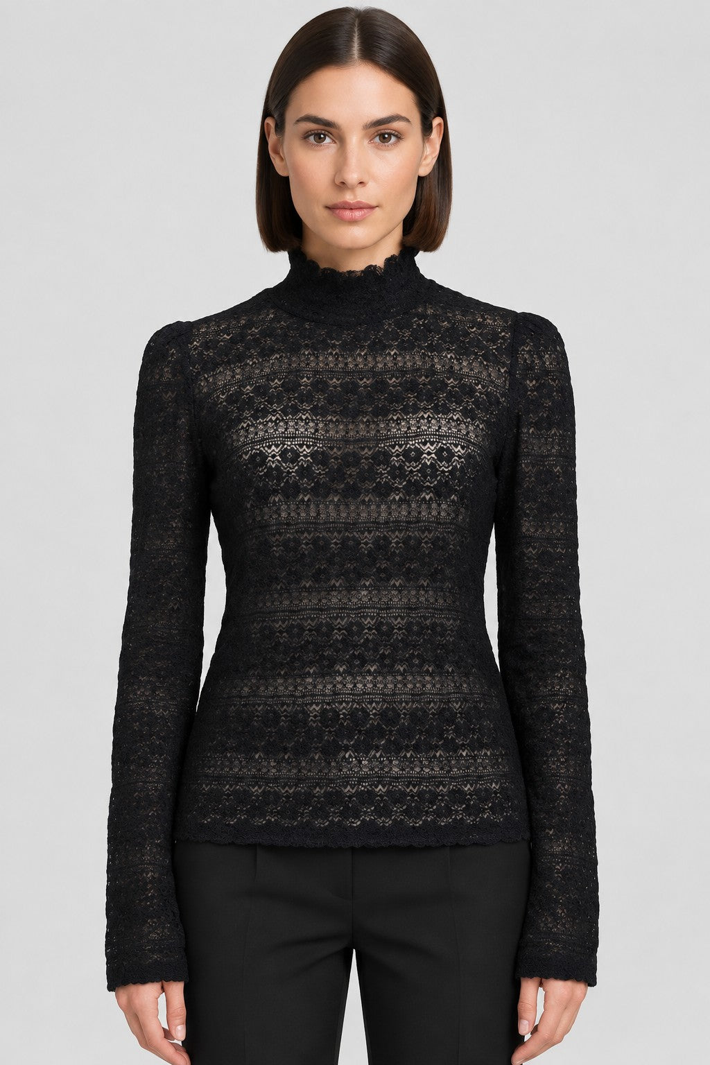 Reserved Damen Top Schwarz Größe XL