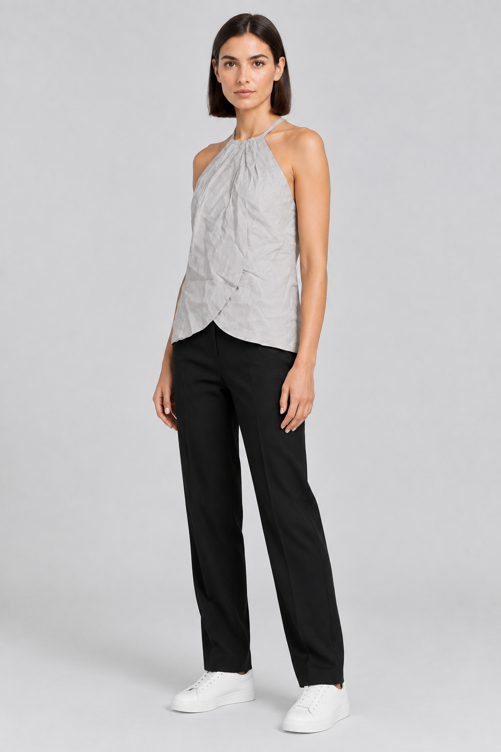 Zara Damen Top Grau Größe XL