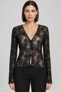 Zara Damen Top Schwarz Größe L
