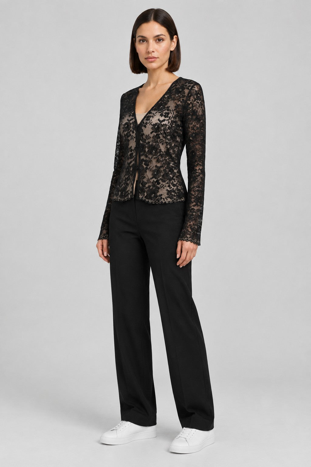 Zara Damen Top Schwarz Größe L