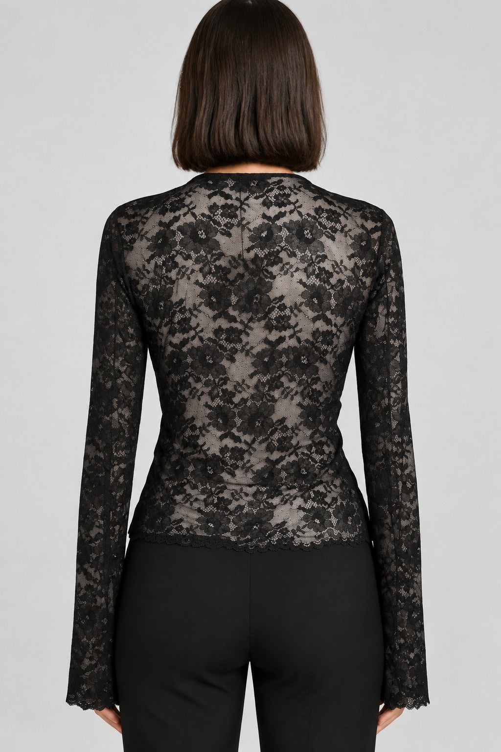 Zara Damen Top Schwarz Größe L
