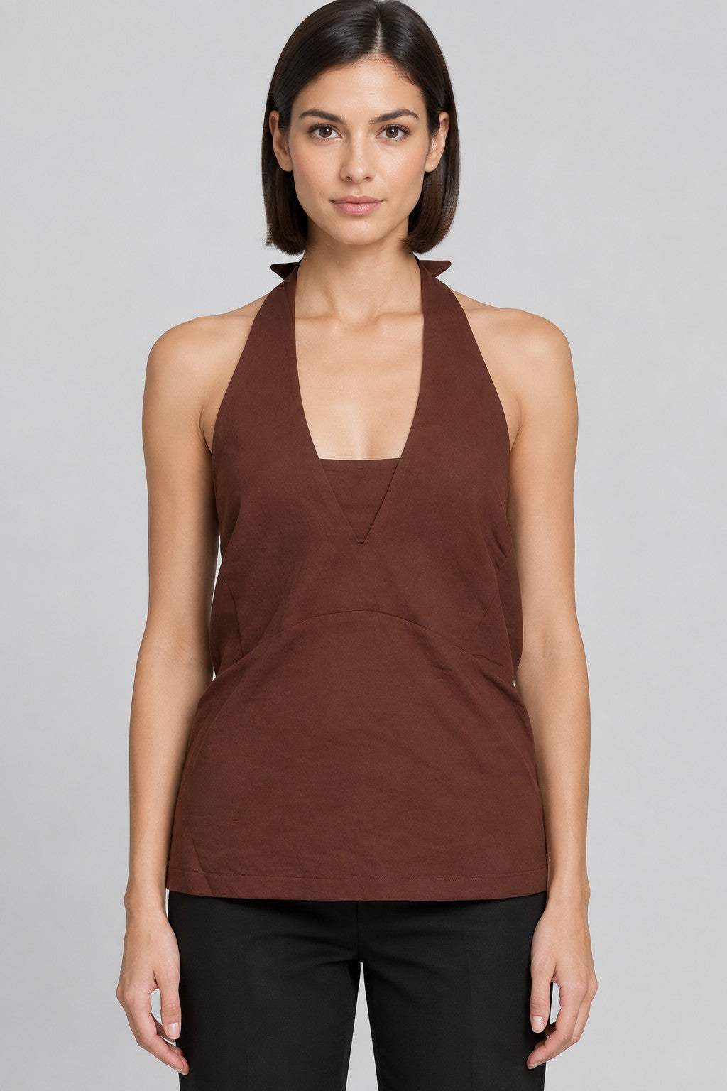 Anthropologie Damen Top Braun Größe XL