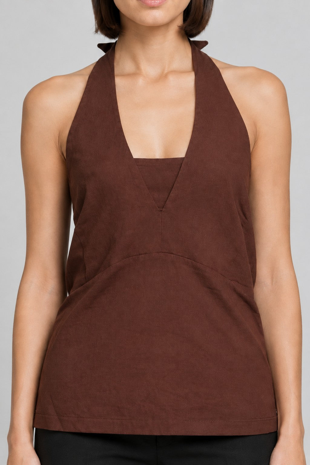 Anthropologie Damen Top Braun Größe XL