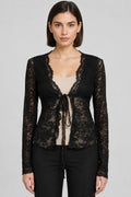 Gaovot Damen Top Schwarz Größe L