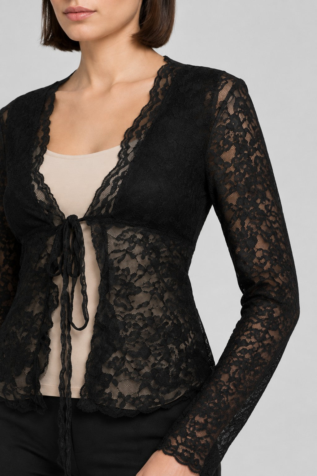 Gaovot Damen Top Schwarz Größe L