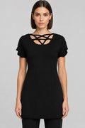 Gothicana by EMP Damen Top Schwarz Größe L