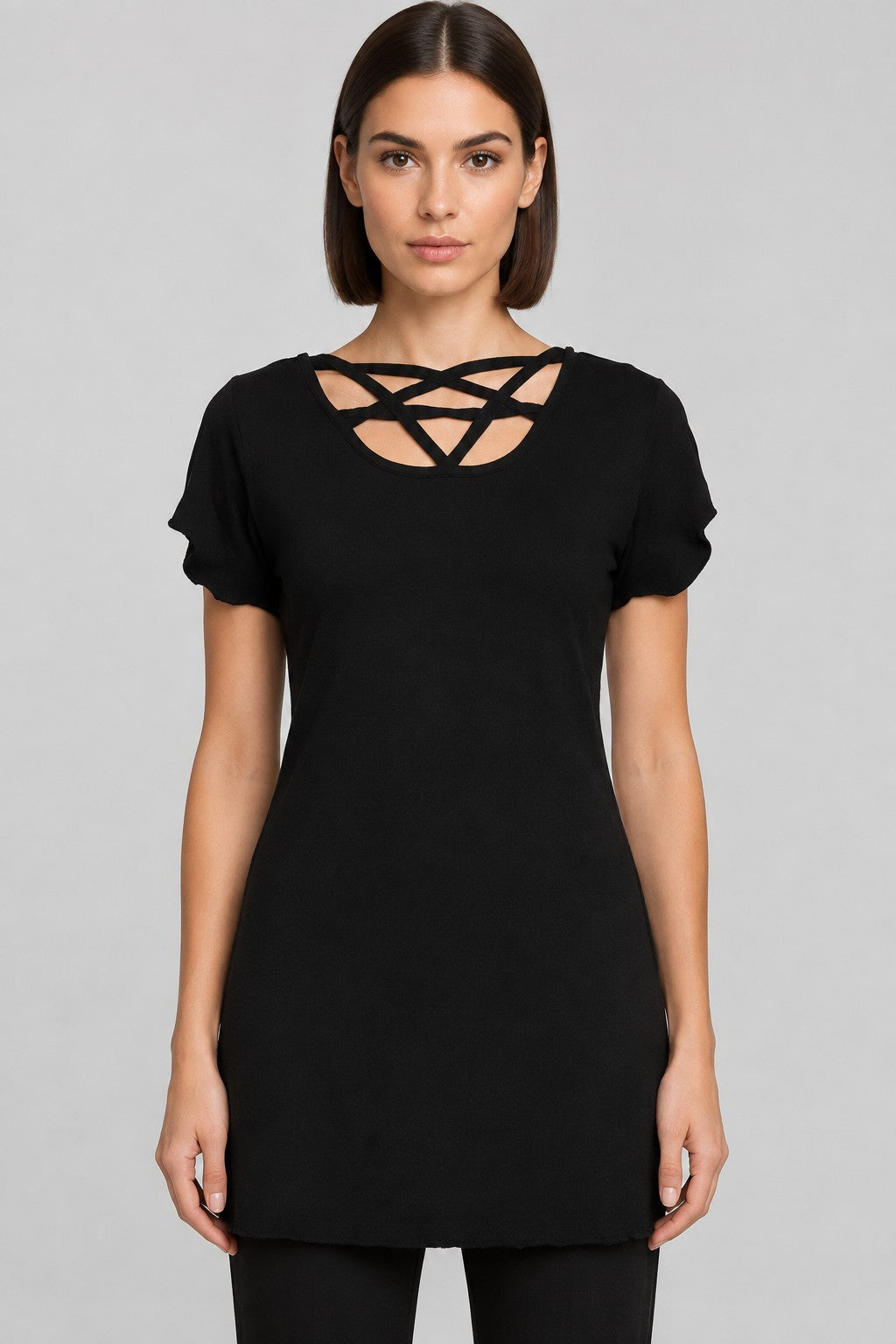 Gothicana by EMP Damen Top Schwarz Größe L