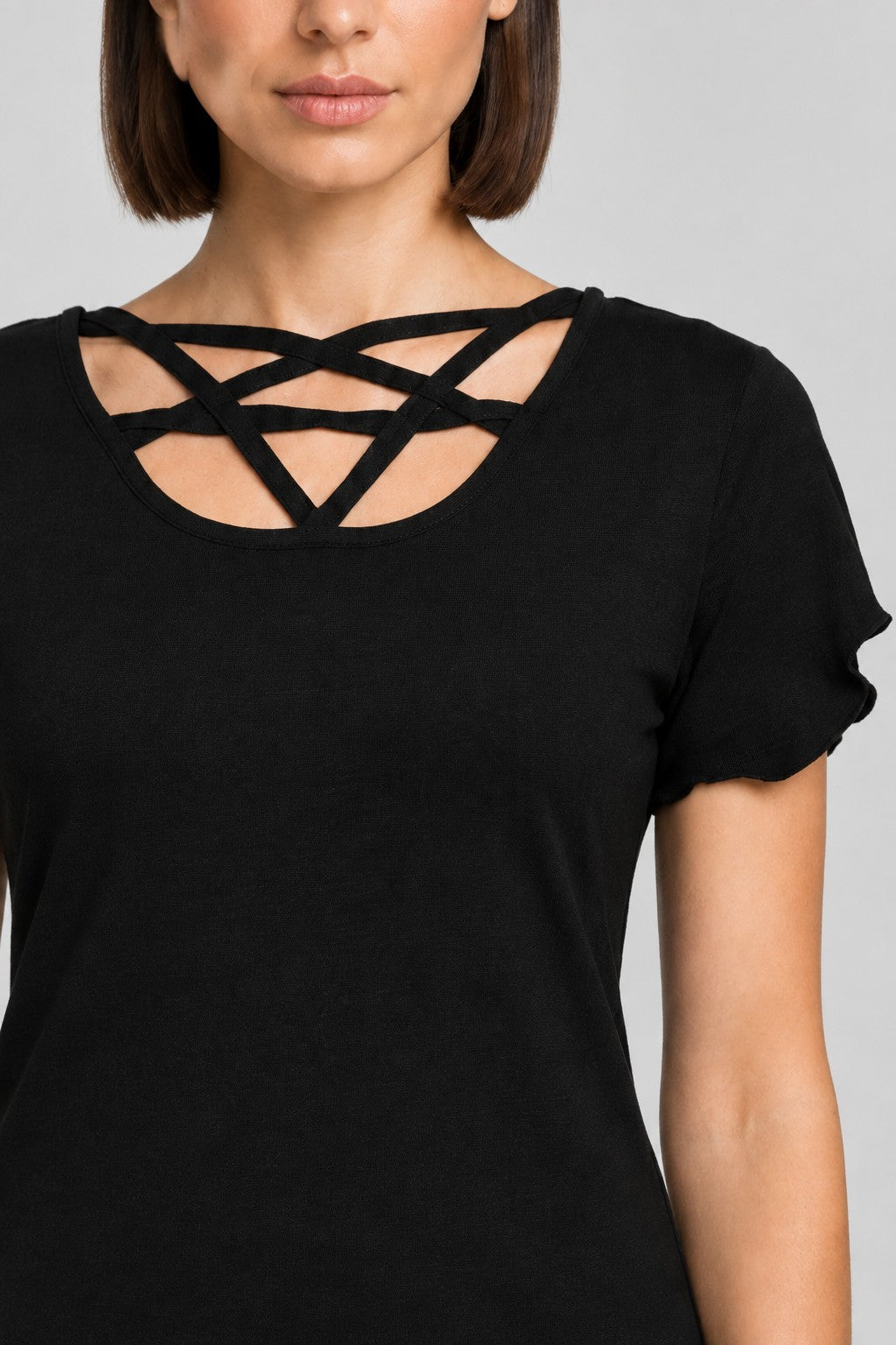 Gothicana by EMP Damen Top Schwarz Größe L