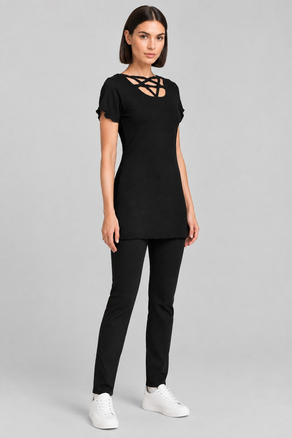 Gothicana by EMP Damen Top Schwarz Größe L