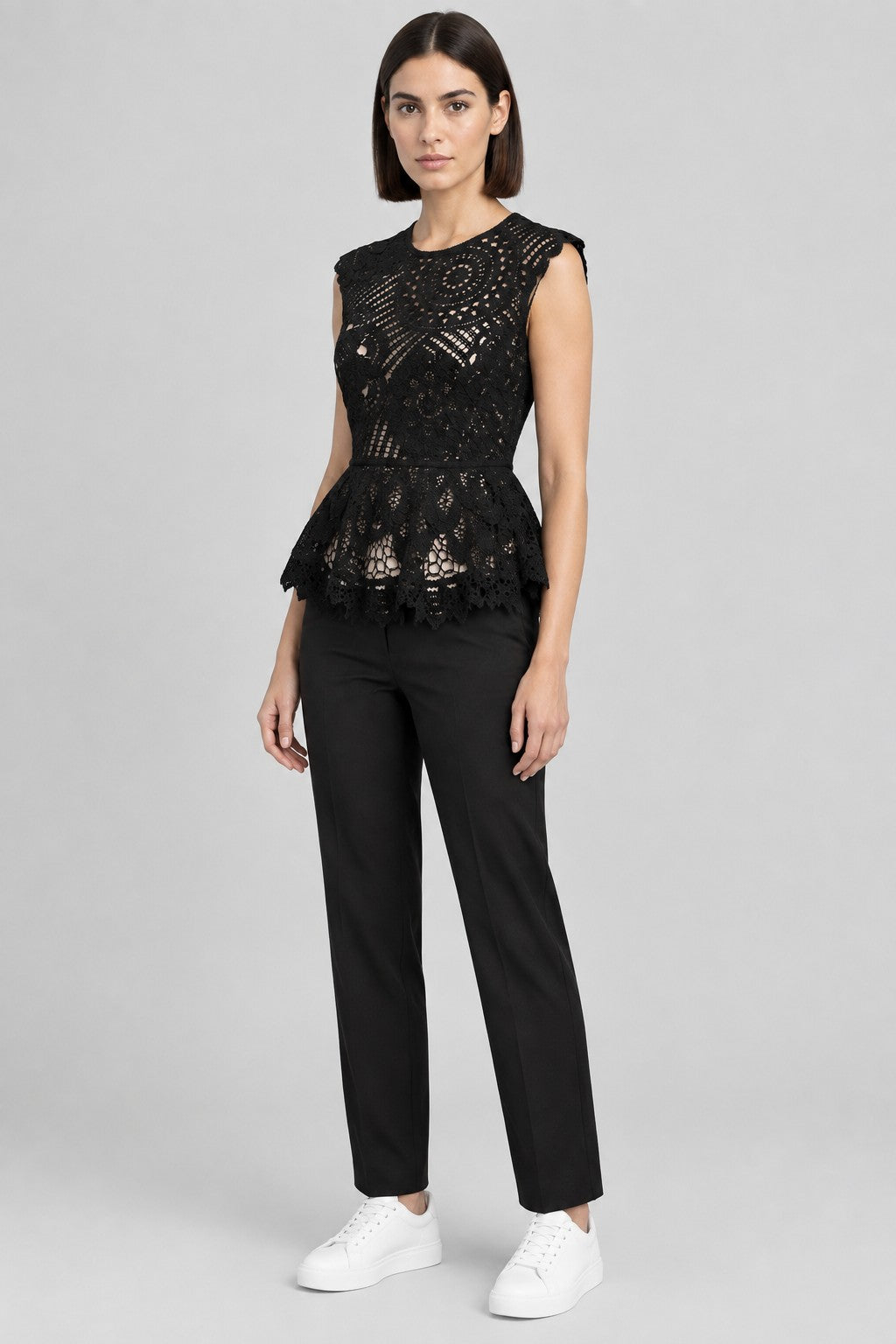 H&M Edition Damen Top Schwarz Größe XS