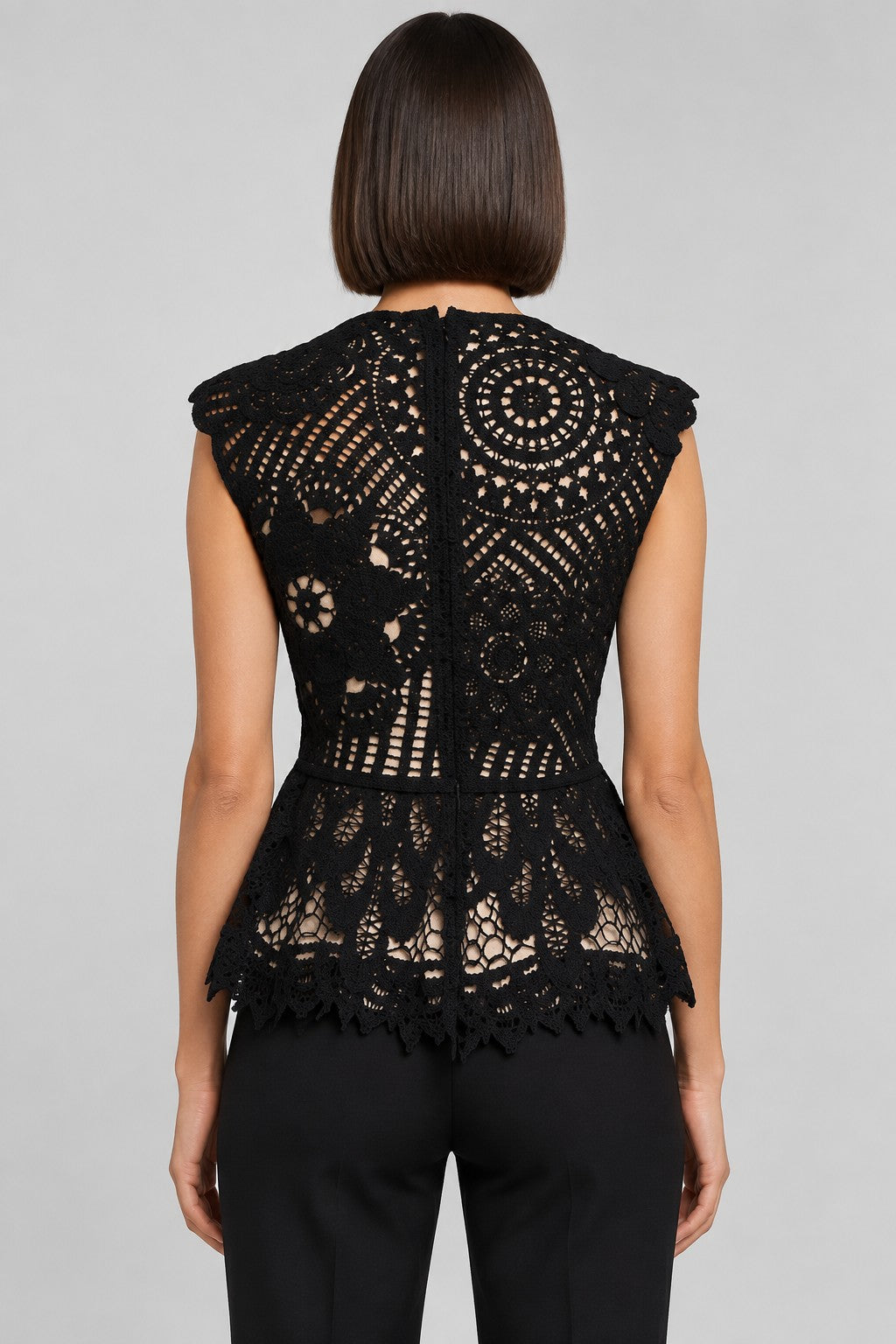 H&M Edition Damen Top Schwarz Größe XS
