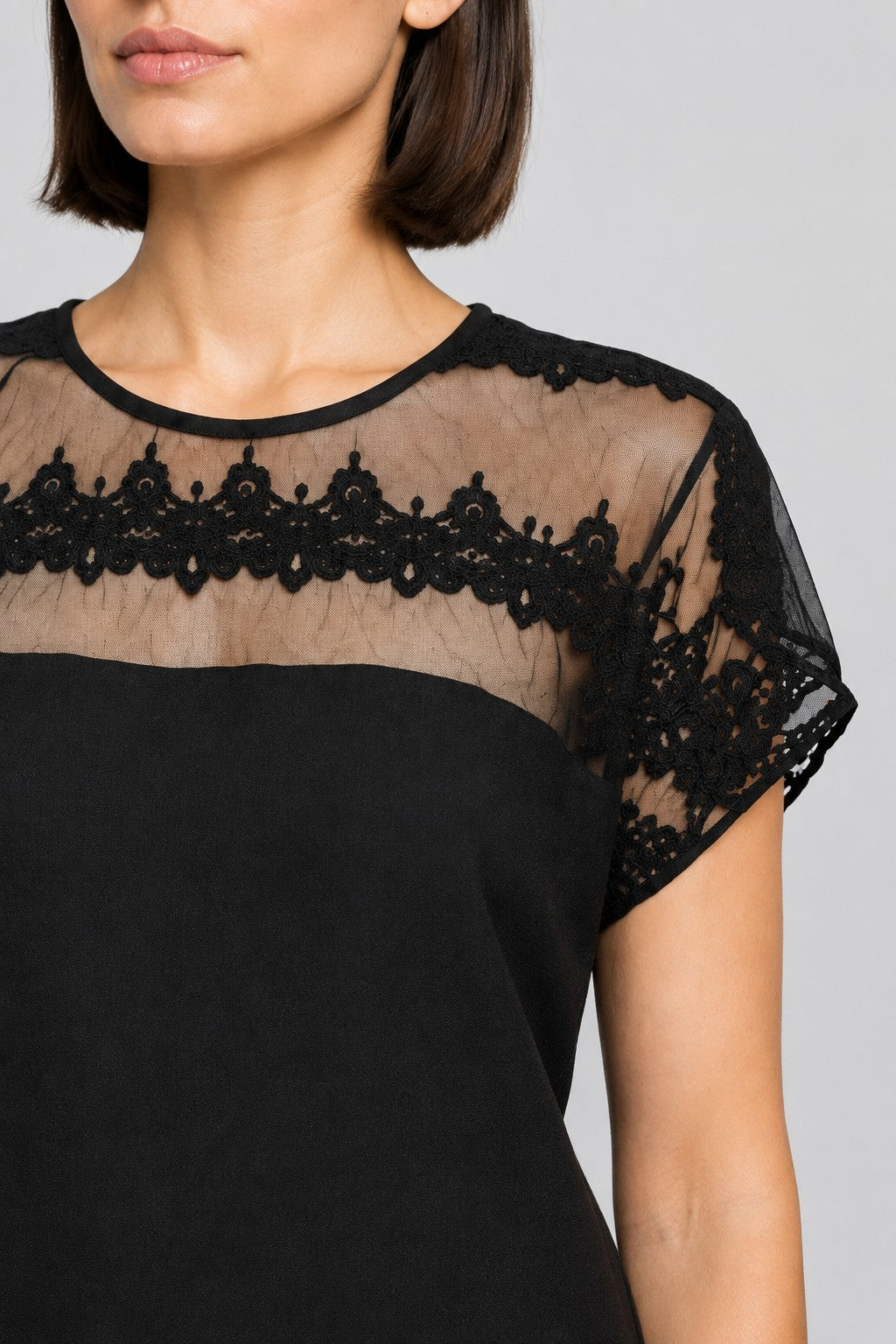 Lindex Damen Top Schwarz Größe 2XL
