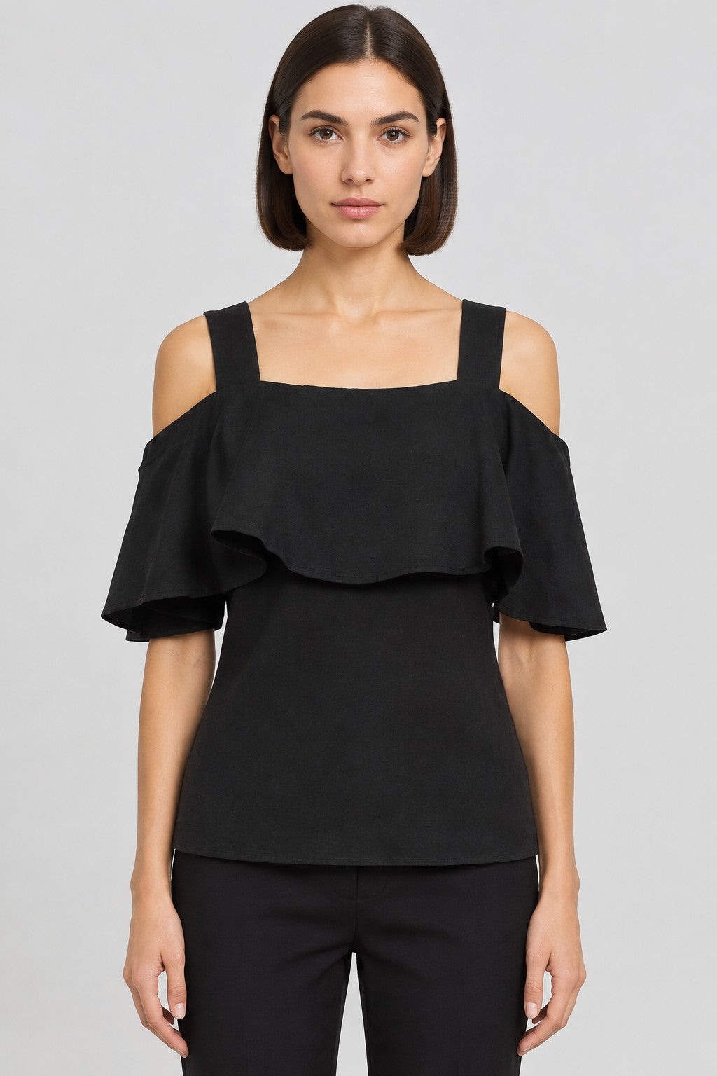 Lindex Damen Top Schwarz Größe S
