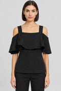 Lindex Damen Top Schwarz Größe S