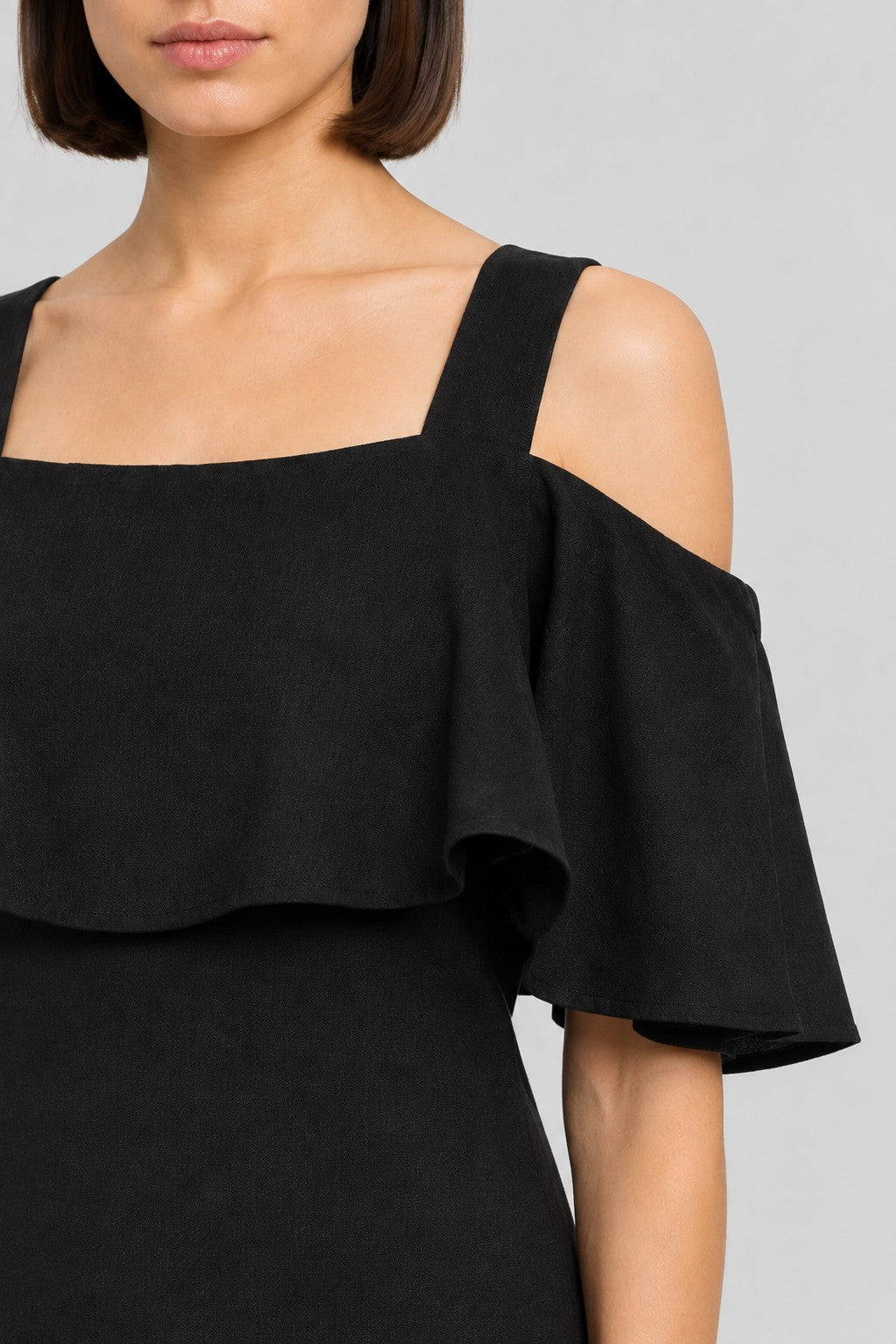 Lindex Damen Top Schwarz Größe S