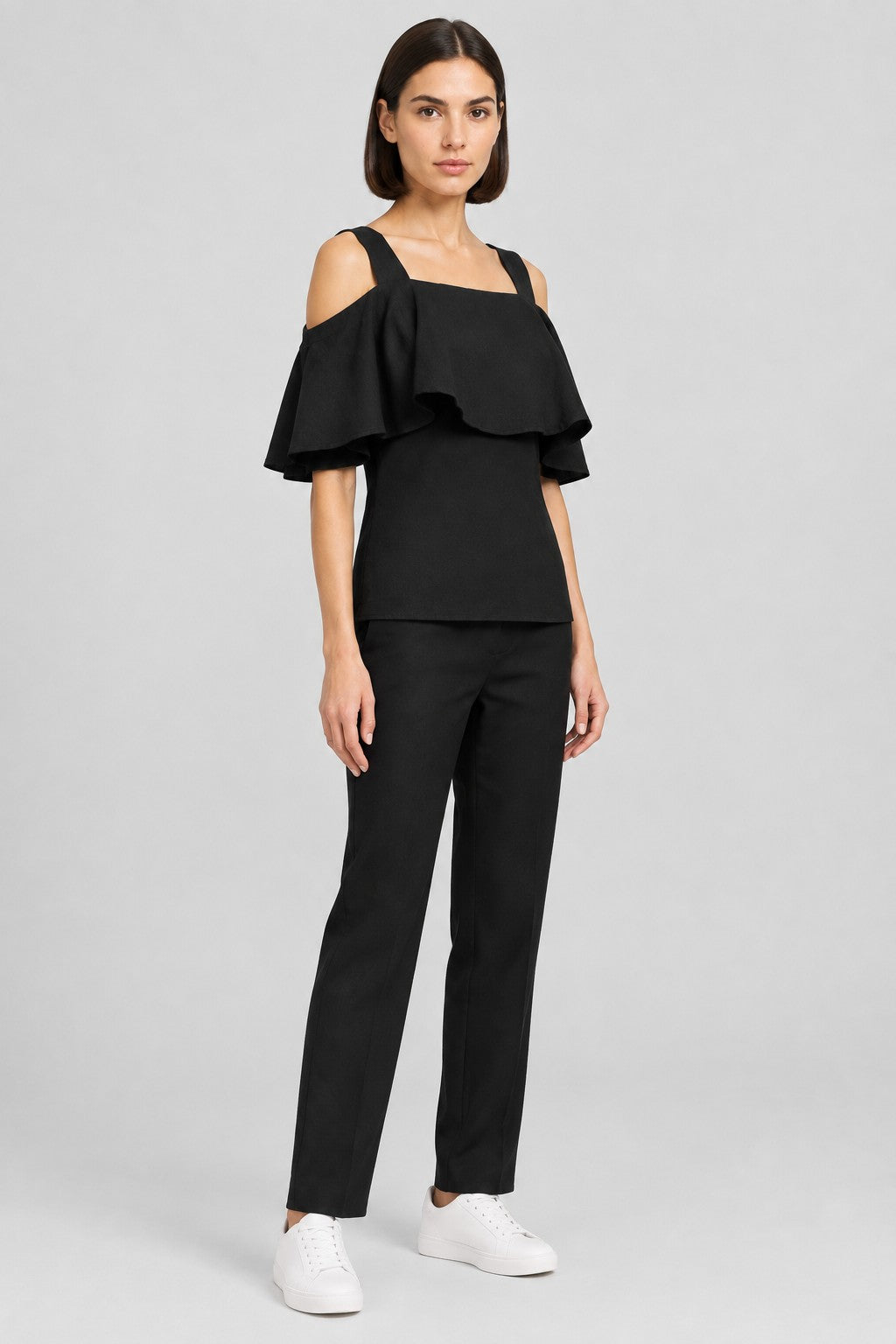 Lindex Damen Top Schwarz Größe S
