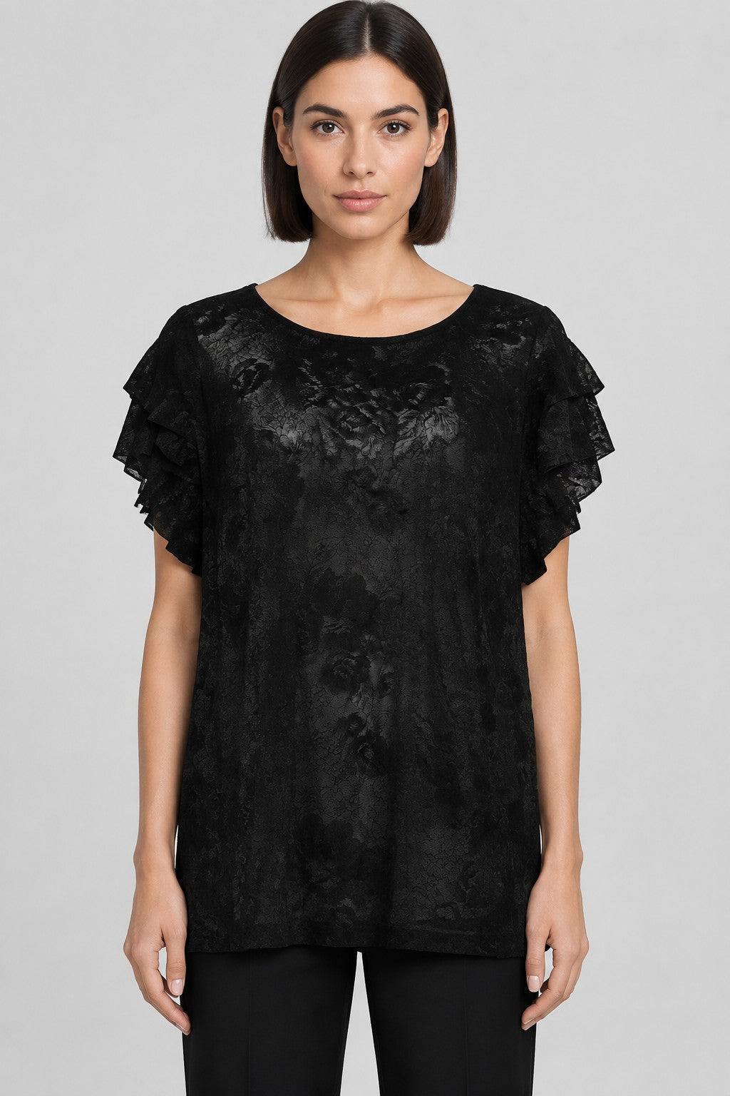 NÜ Denmark Damen Top Schwarz Größe 2XL