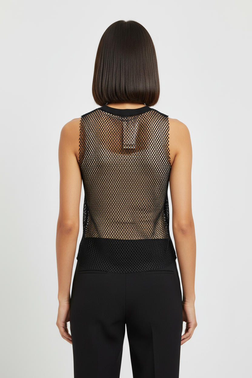 Soya Fashion Damen Top Schwarz Größe L