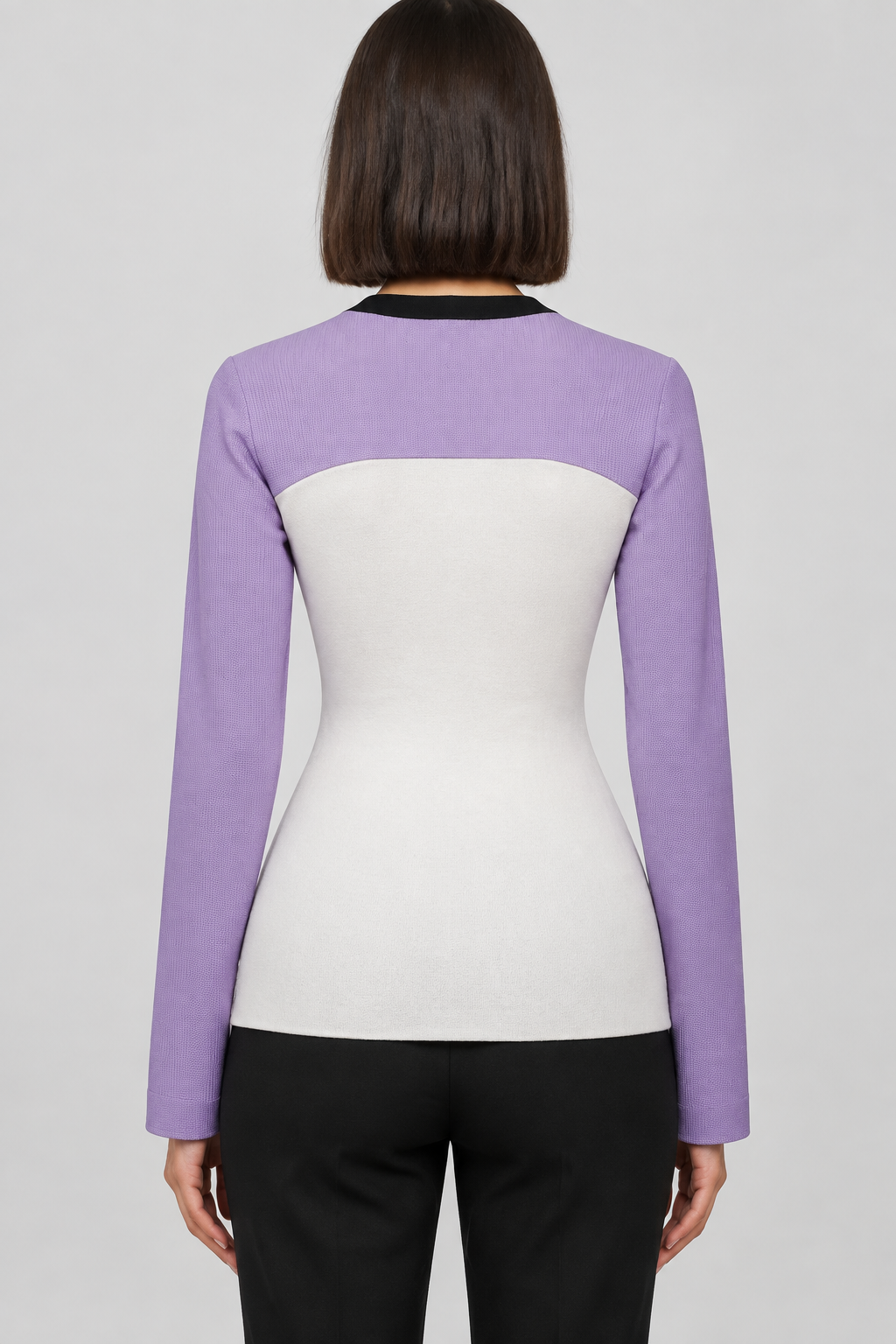 The Ragged Priest Damen Crop Top Lila Schwarz Größe S