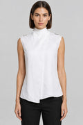 Zara Damen Neckholder Top Weiß Größe XS