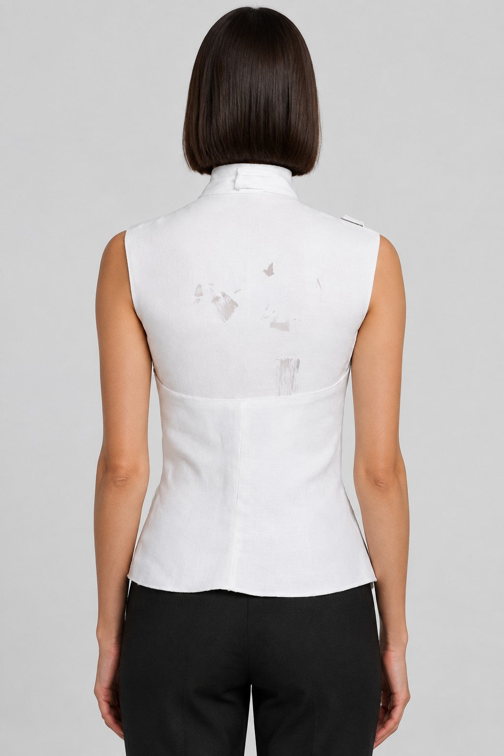 Zara Damen Neckholder Top Weiß Größe XS