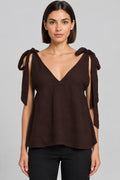 Zara Damen Top Braun Größe M
