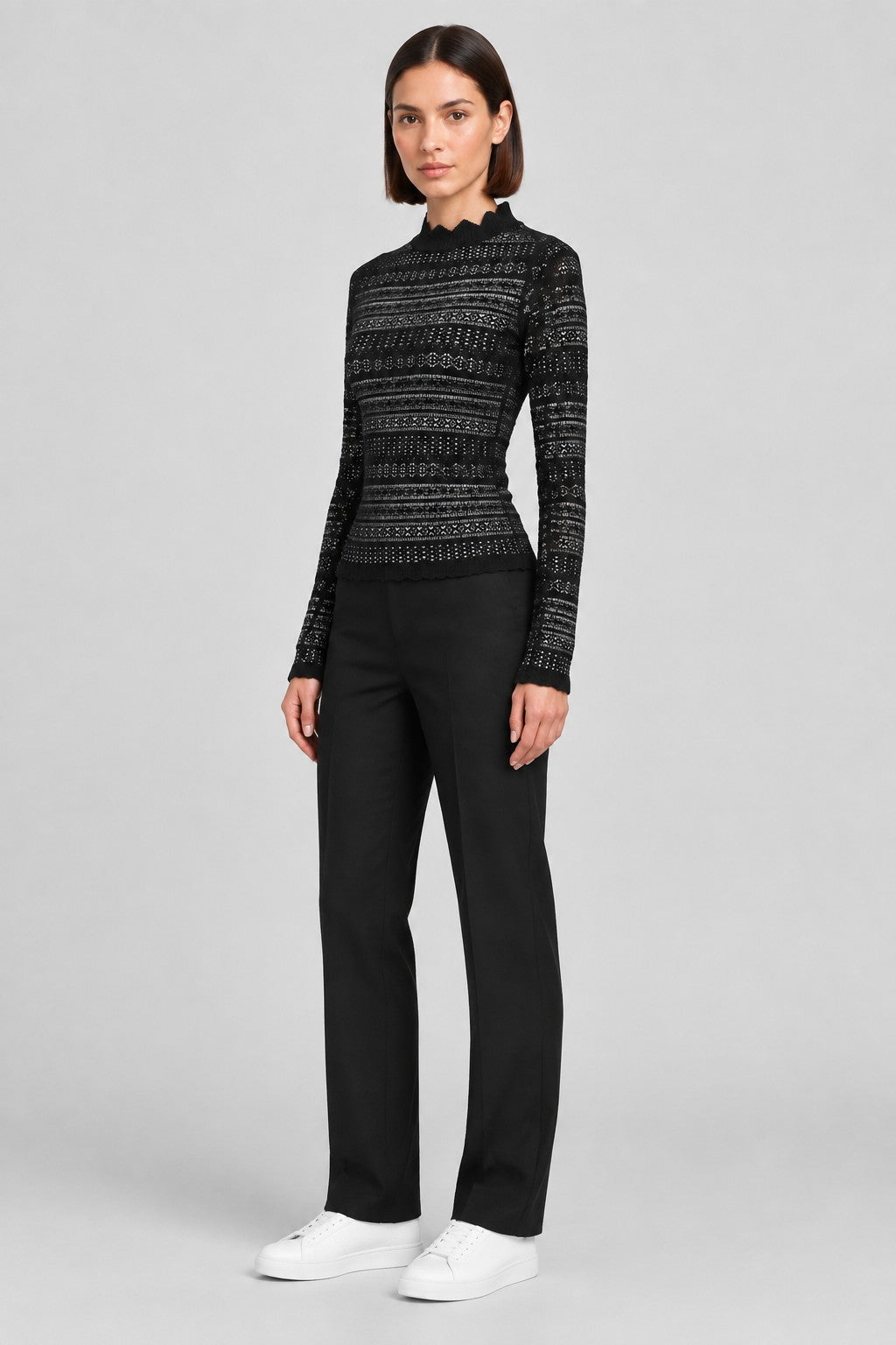 Zara Damen Top Schwarz Größe S