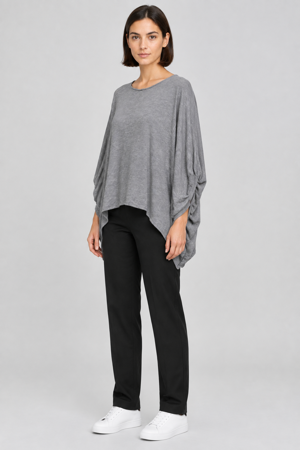 COS Damen Top Grau Größe L