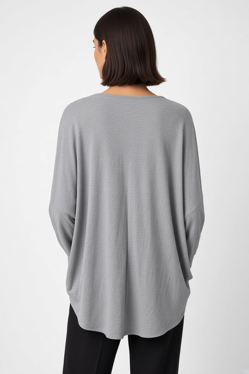 COS Damen Top Grau Größe L