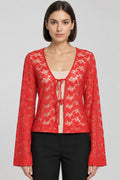 Cras Damen Top Rot Größe S