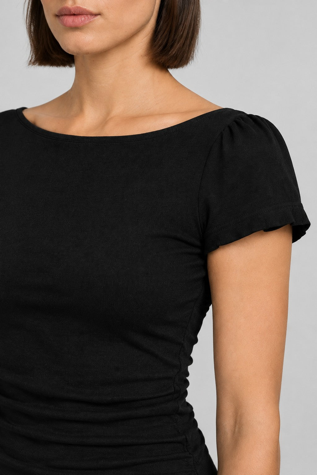 Gina Tricot Damen Top Schwarz Größe XS