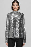 H&M Damen Top Silber Größe XL