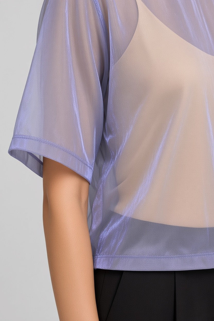 Monki Damen Top Blau Größe XL