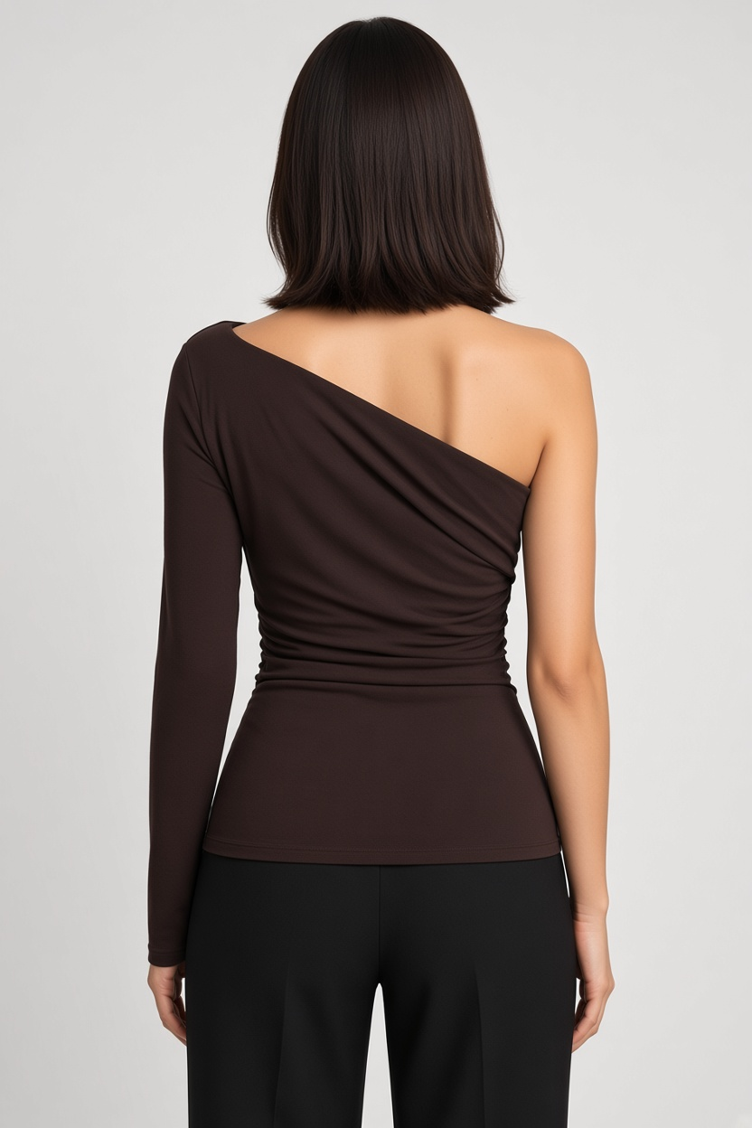 NA-KD Damen Top Braun Größe XS