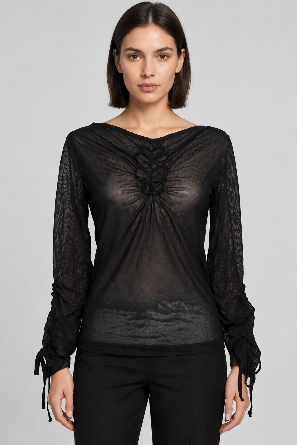 QS by S.Oliver Damen Top Schwarz Größe M
