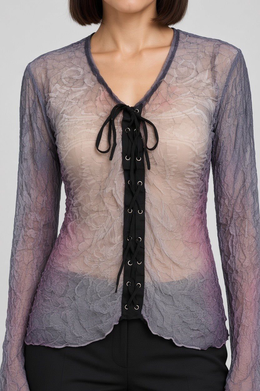 Tredy Damen Top Mehrfarbig Größe M