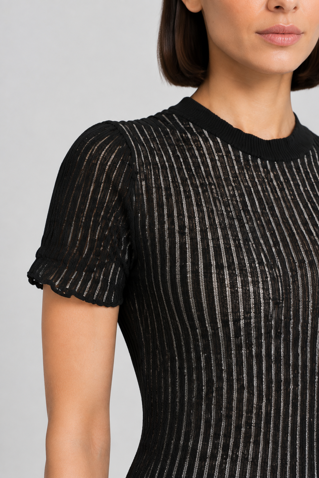 Zara Damen Top Schwarz Größe S