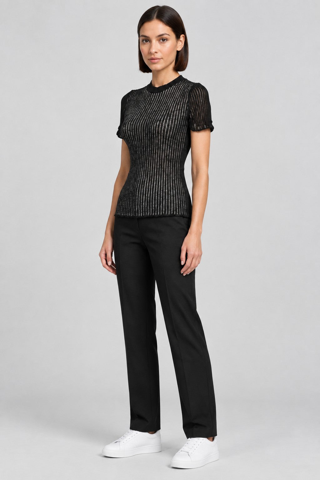 Zara Damen Top Schwarz Größe S