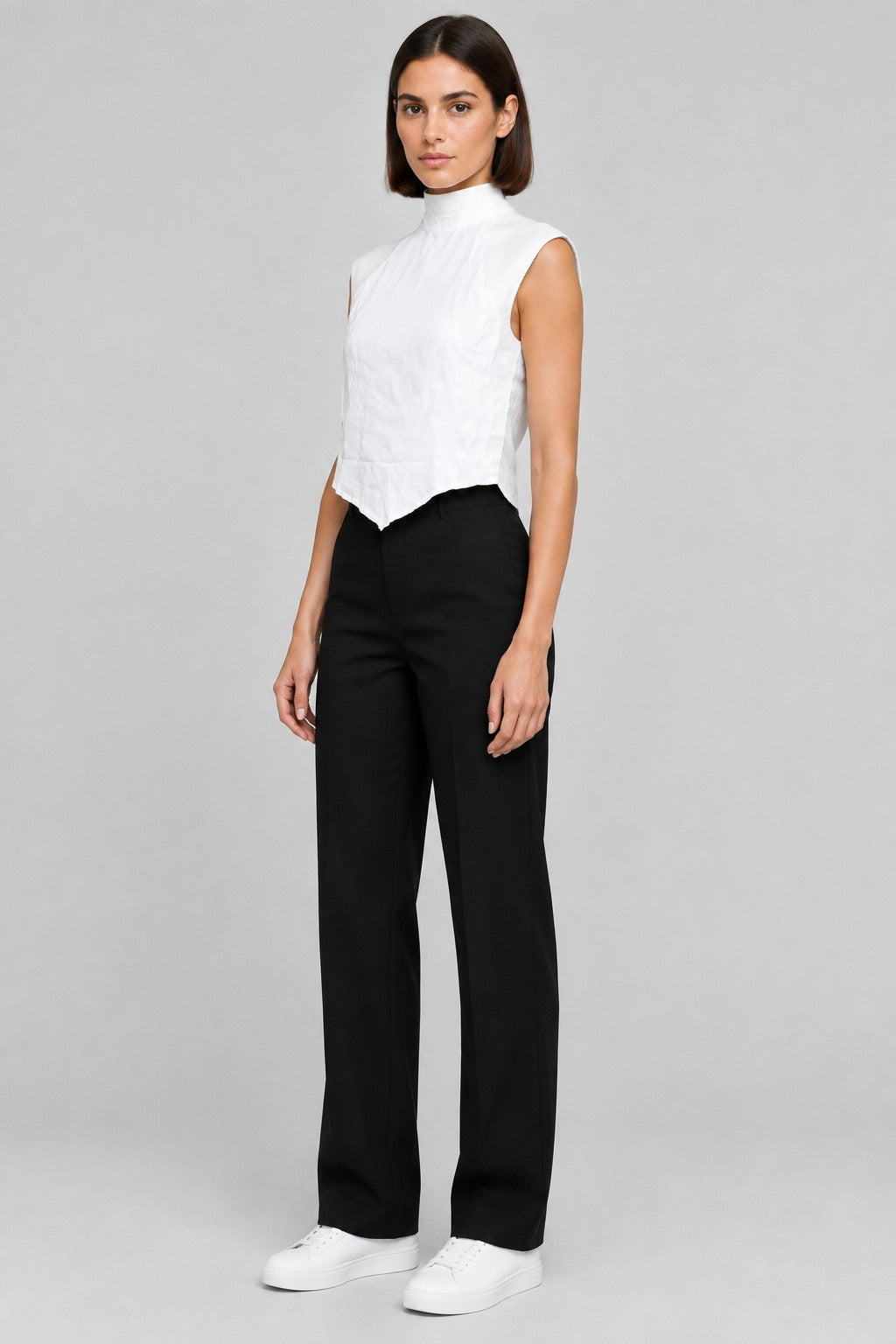 Zara Damen Top Weiß Größe XS