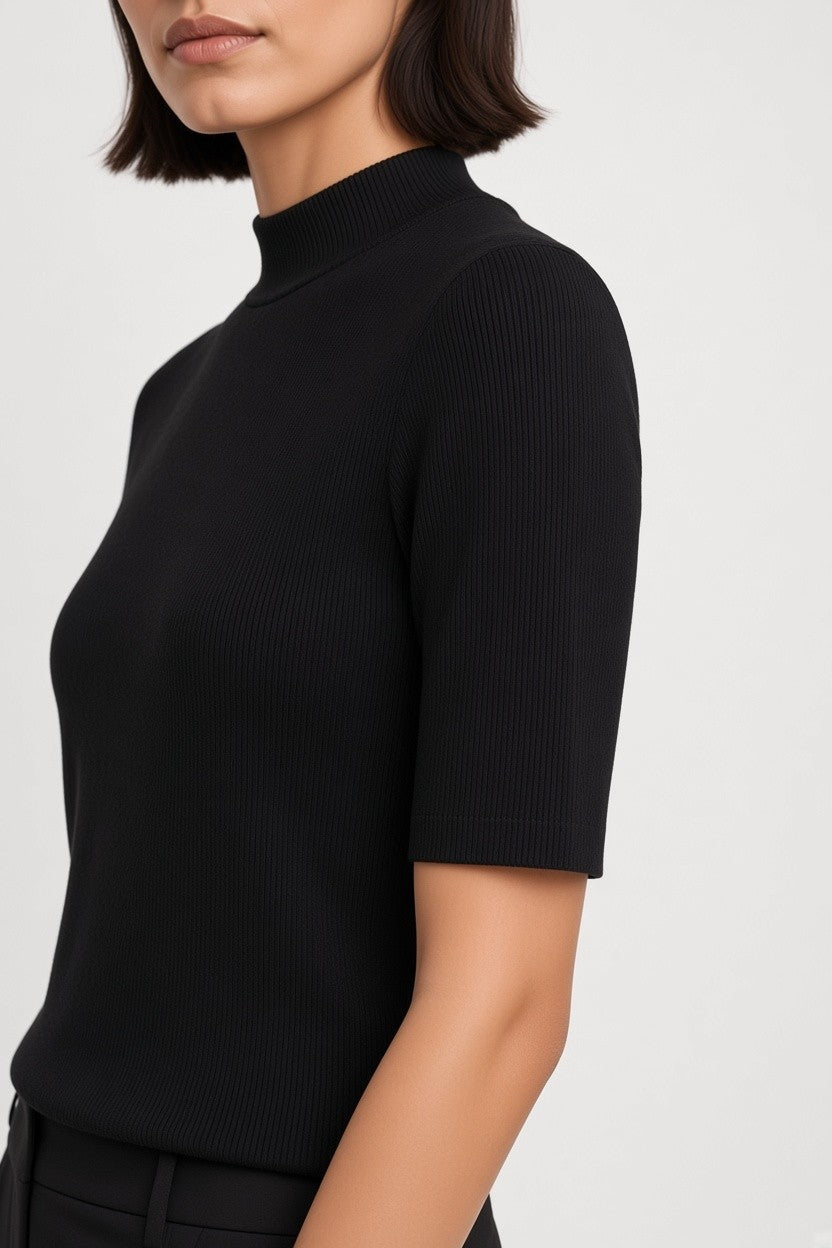 Bik Bok Damen Top Schwarz Größe S