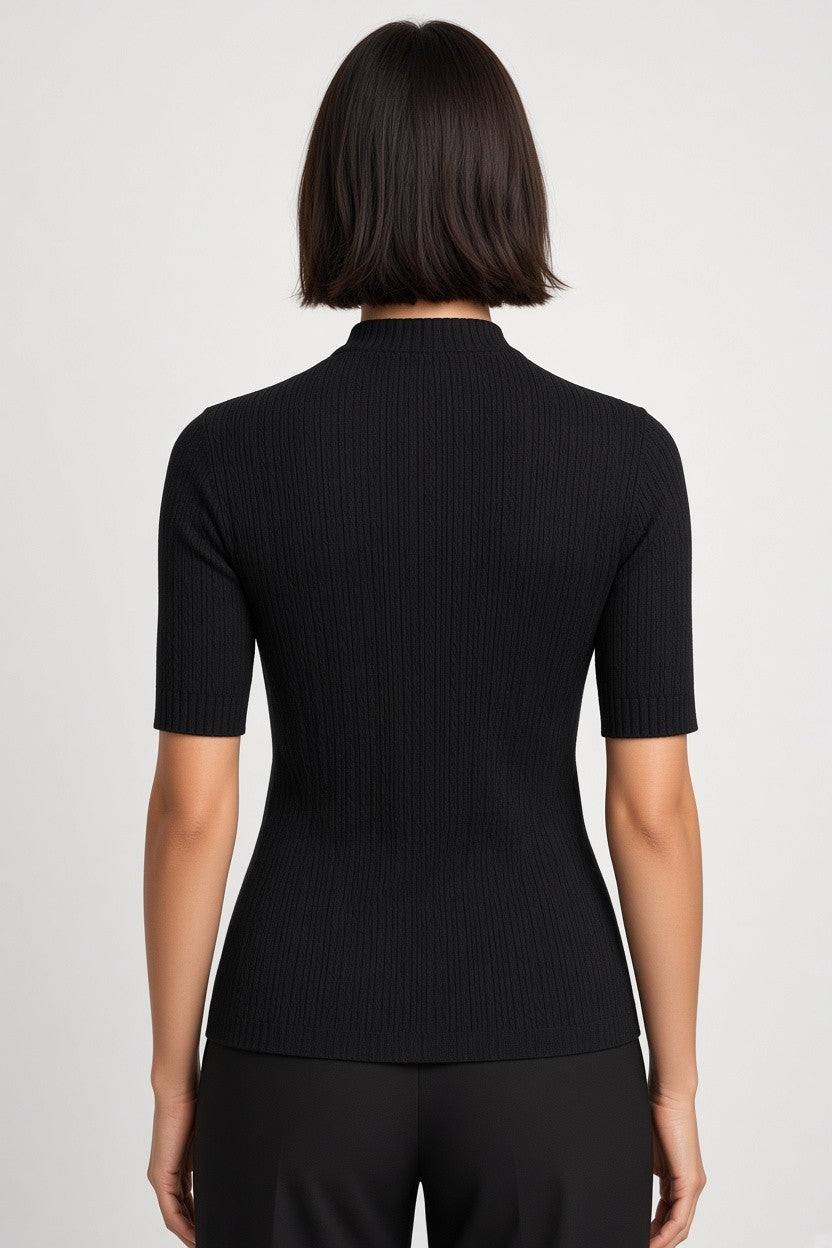 Bik Bok Damen Top Schwarz Größe S