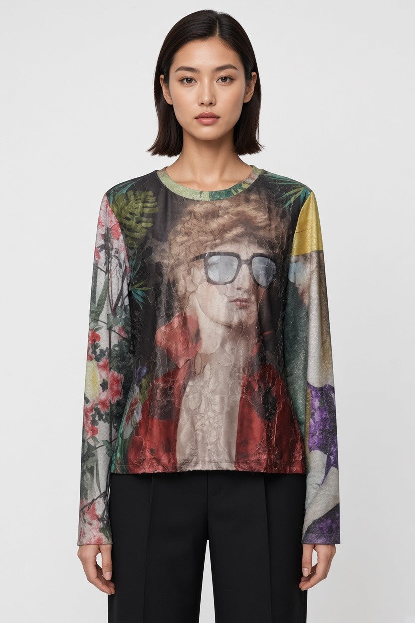Desigual Damen Top Mehrfarbig Größe XL