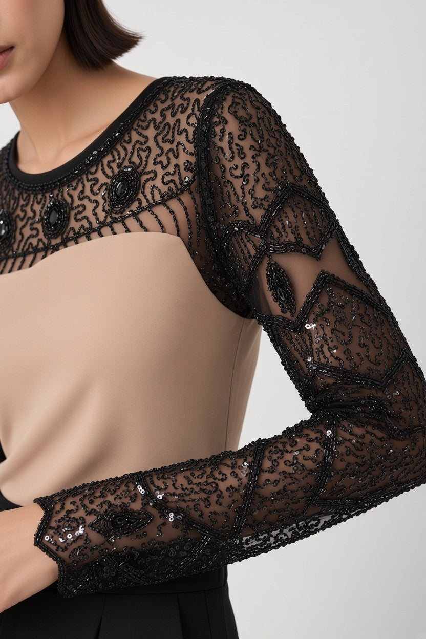 Drôle de Copine Damen Top Schwarz Größe M/L