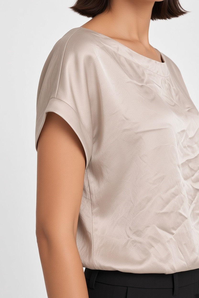 ESPRIT Damen Top Beige Größe XXL