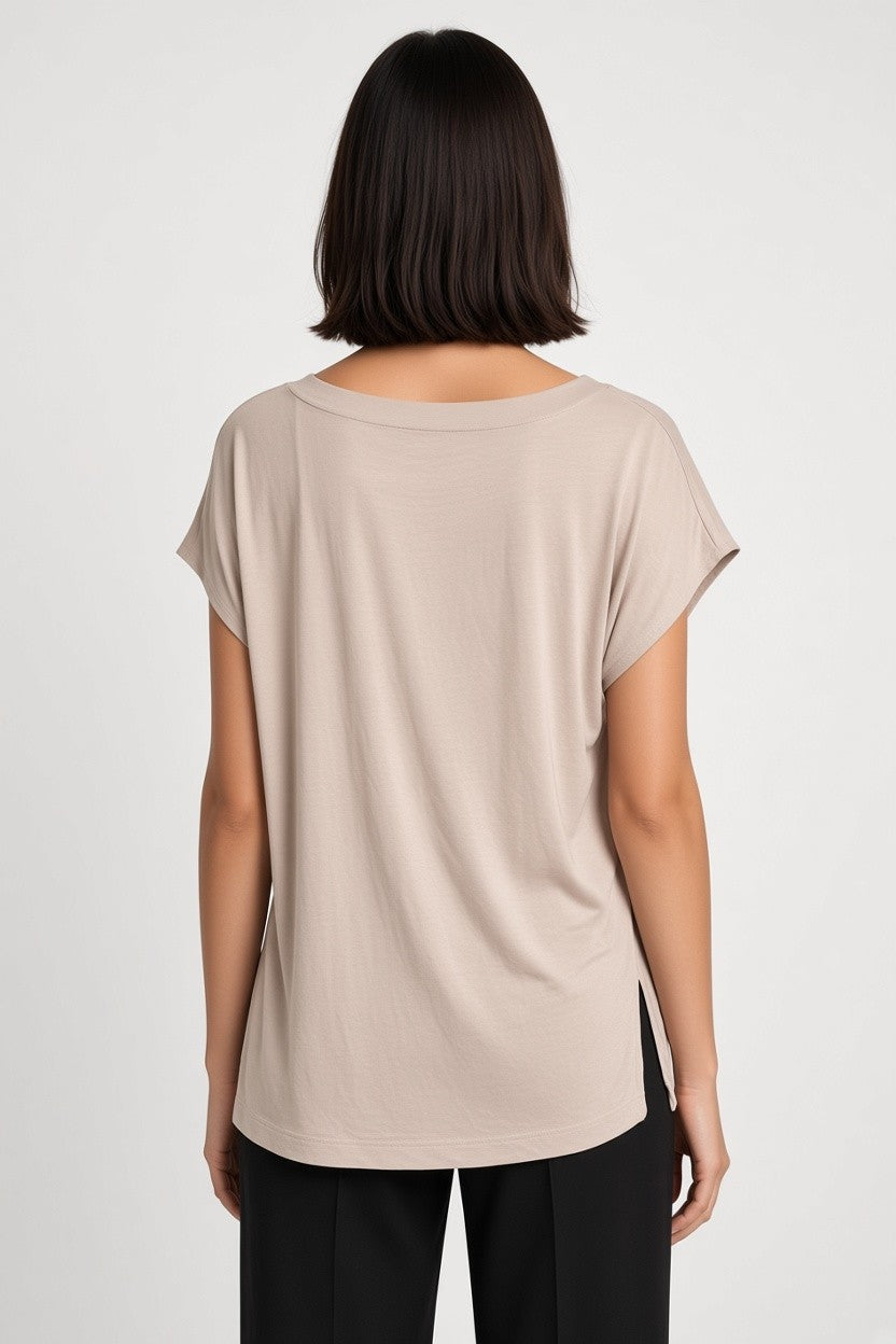 ESPRIT Damen Top Beige Größe XXL